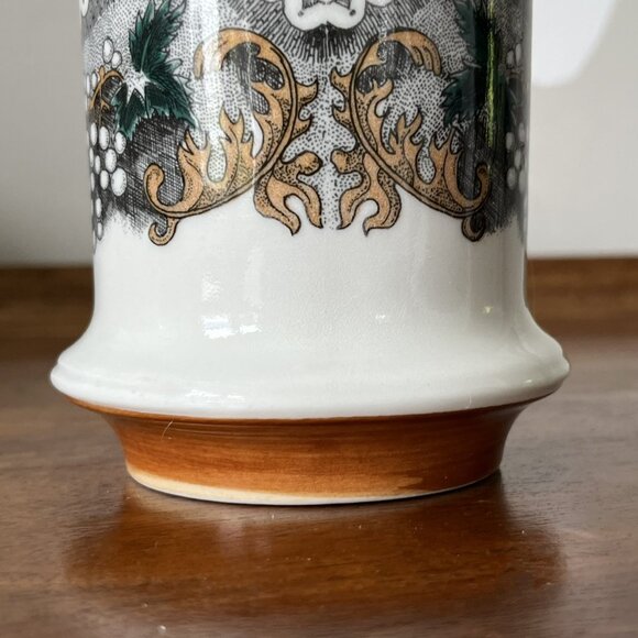 Goebel "Burgund" Creamer Vintage W. Germany Oeslauer Manufaktur Floral Blue Gray - Picture 6 of 9